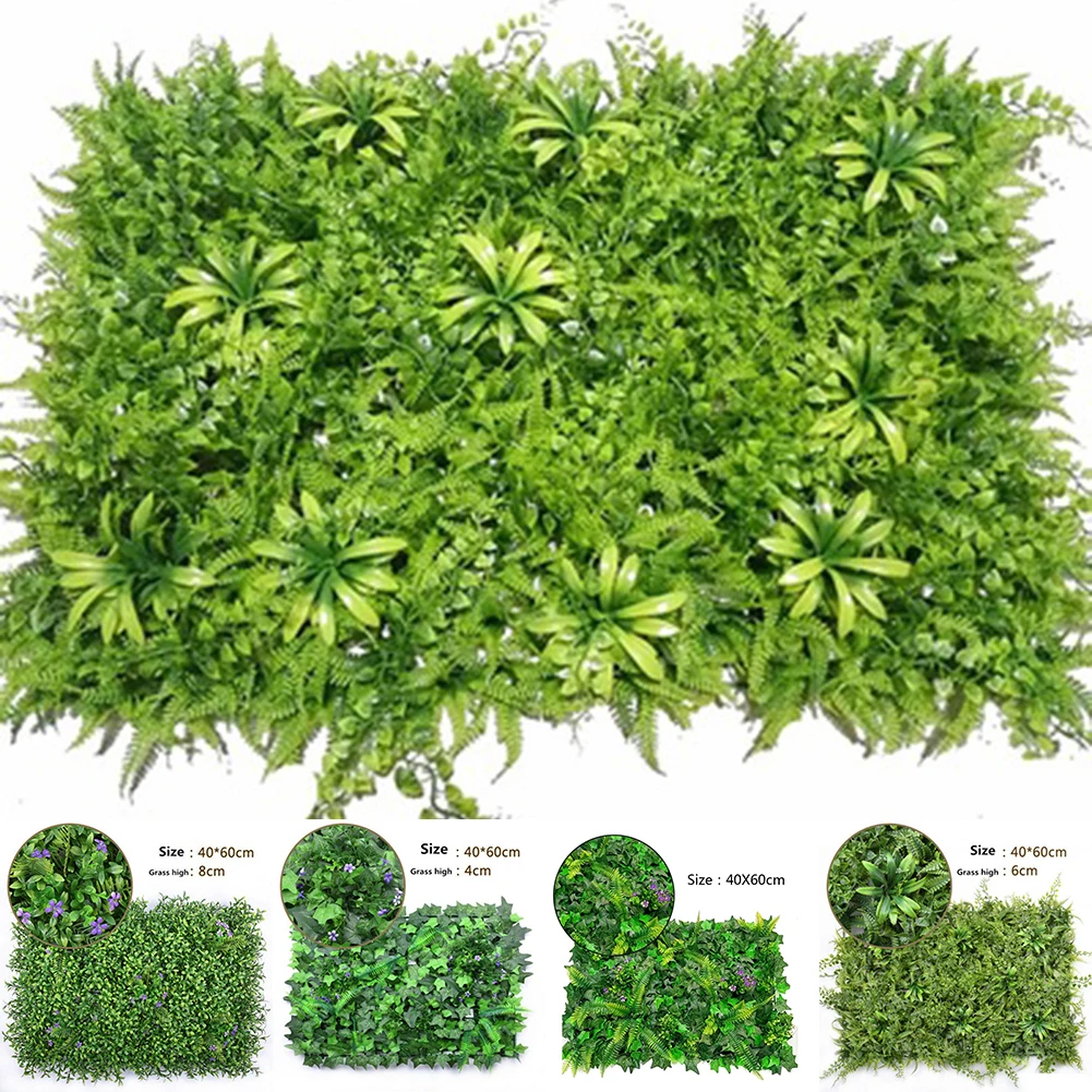Flower Wall Panel - 40*60 cm Prato Artificiale Pianta Erba