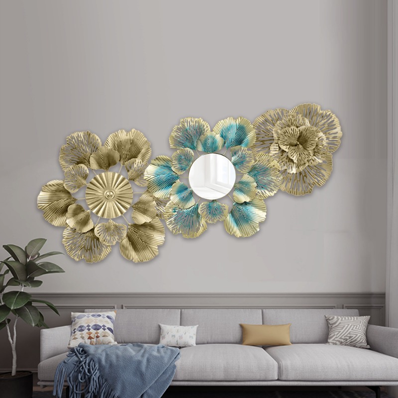 Flower Wall Panel - Specchio Decorativo da Parete in Stile