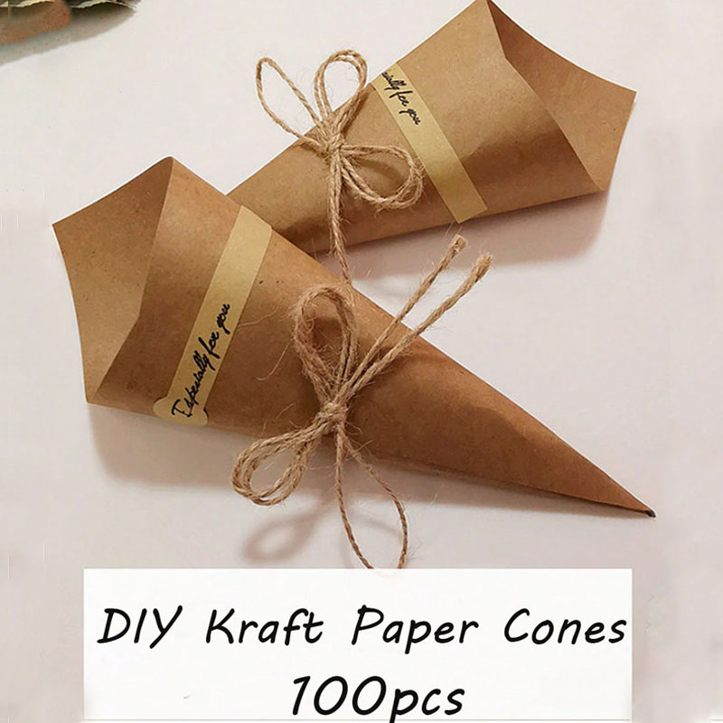 Cotton Candy Cone - 100 pz fai da te naturale