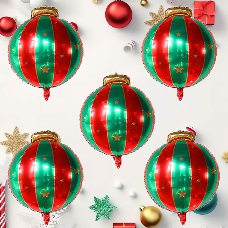 5 pz Rosso Verde Palla Di Nata - Party Event Supply Store recensione e prezzo