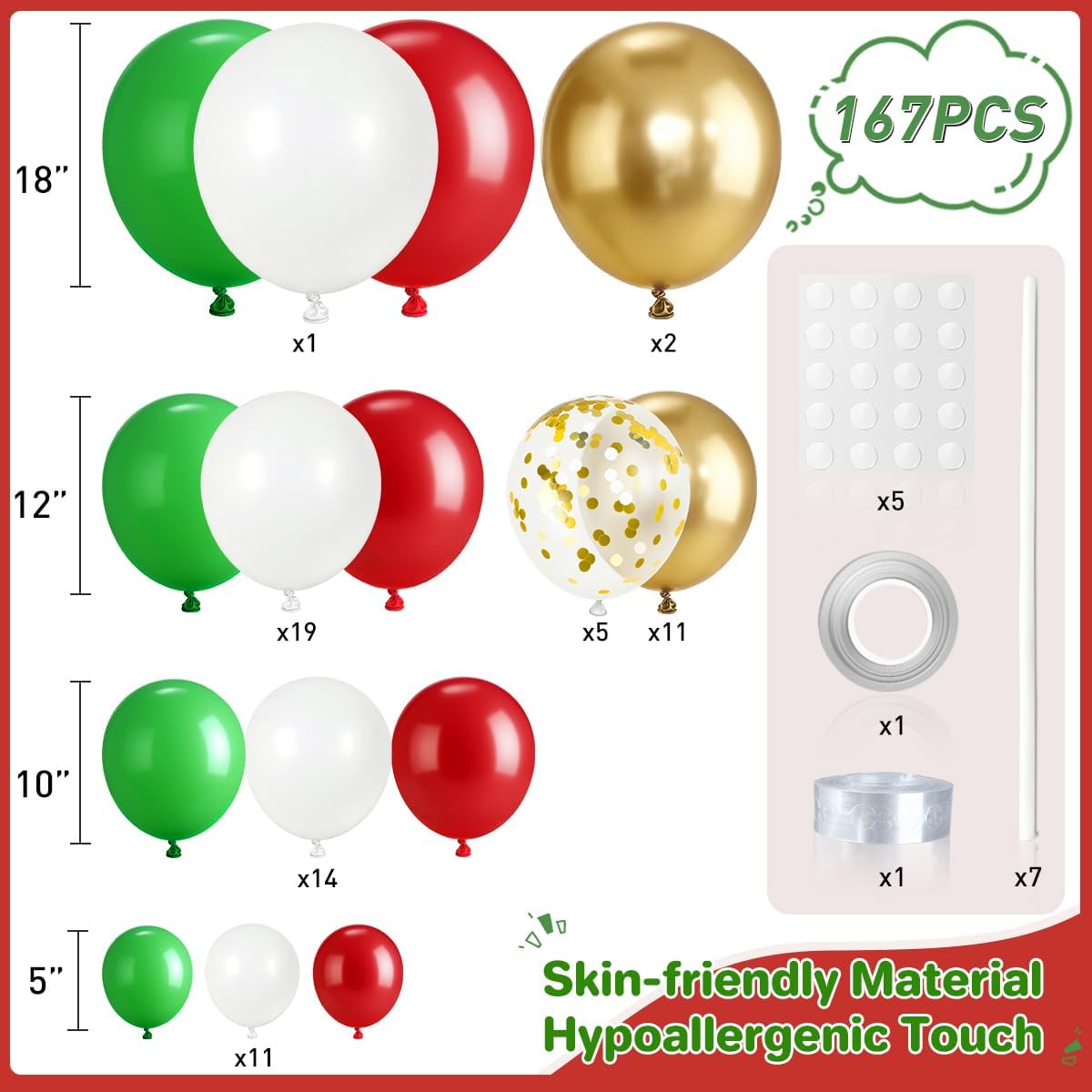 Kit Arco di Palloncini Rosso,  - Balloon Arch Kit recensione e prezzo